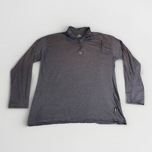 ScotteVest Sweater Mens XL Gray Sev SJ Qzip Pullover 1/4 Zip Golf Casual‎